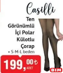 CASİLLİ TEN GÖRÜNÜMLÜ İÇİ POLAR KÜLOTLU ÇORAP CASİLLİ TEN GÖRÜNÜMLÜ İÇİ POLAR KÜLOTLU ÇORAP